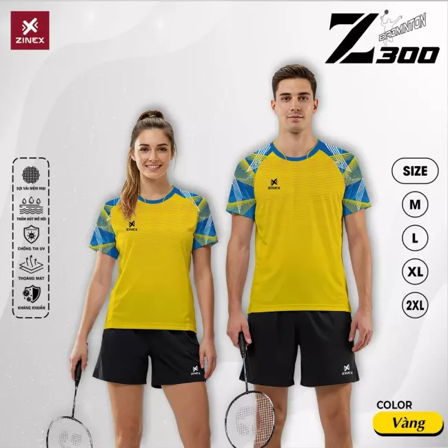 Áo cầu lông nam Zinex Z300